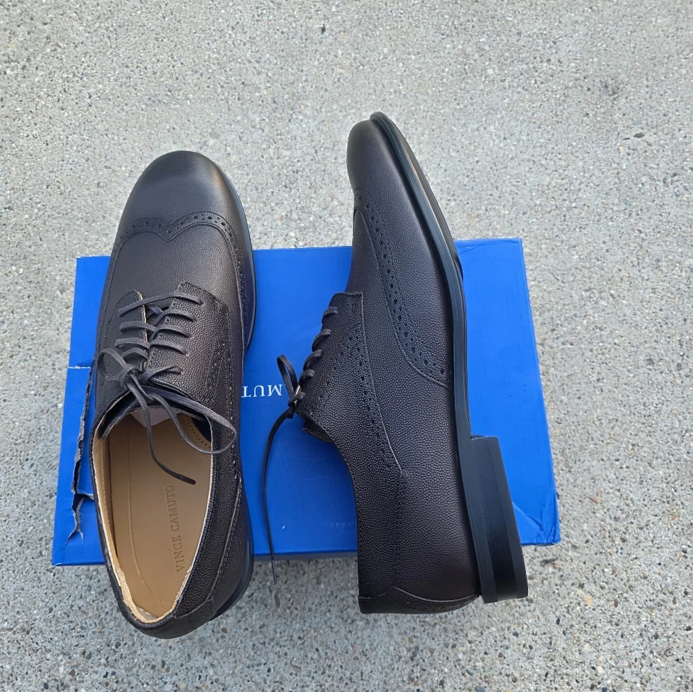Vince Camuto Men's Brown Leather Dress Shoes Men Size 11